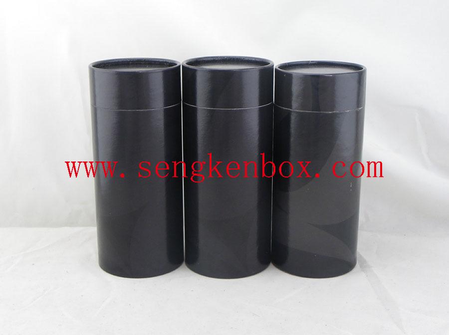 Black Cylinder Paper Tube Packaging