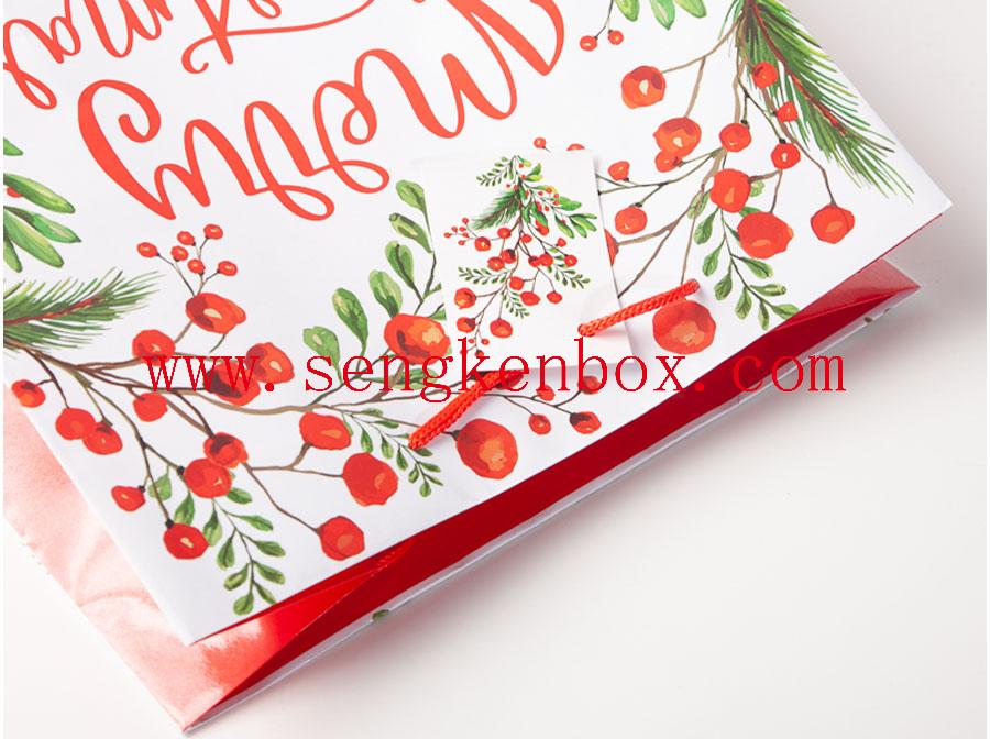 Color Christmas Paper Card Bag