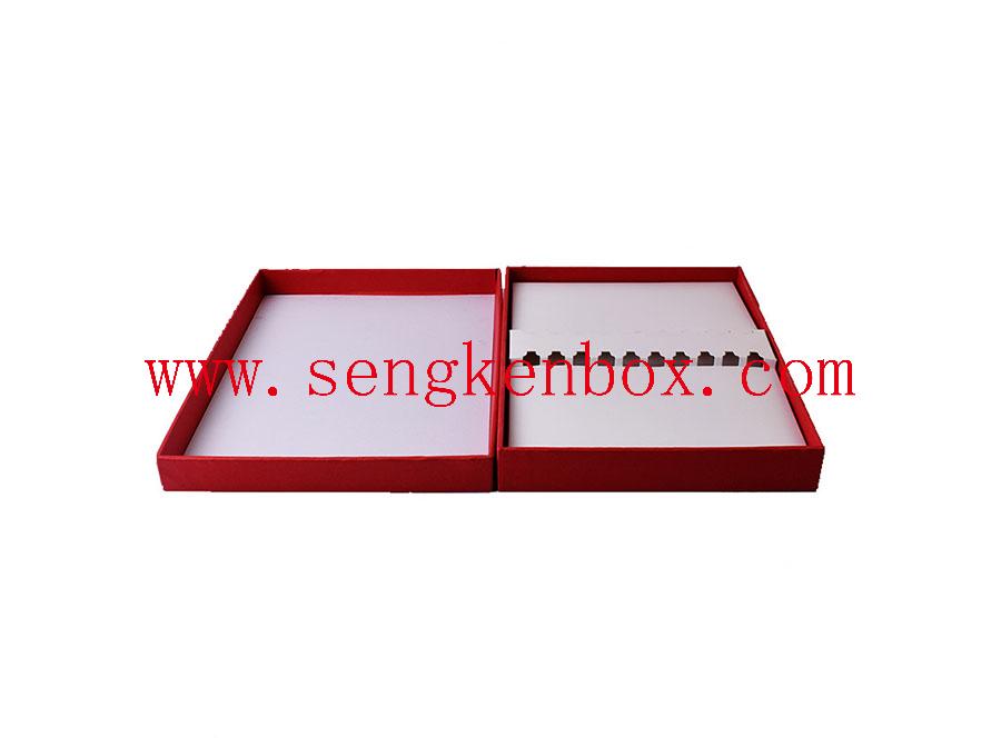 Красная антикварная упаковочная бумажная коробка для печати