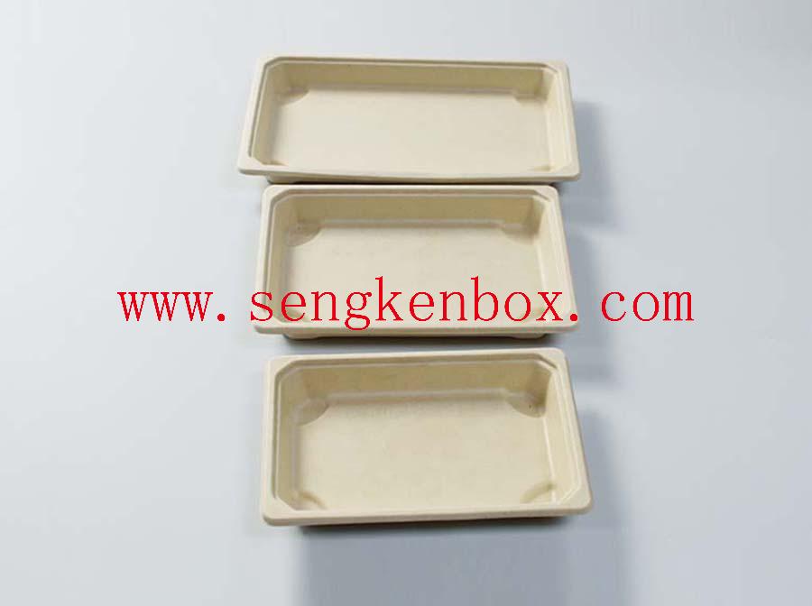 Бумажная коробка для бенто с пластиковой крышкой