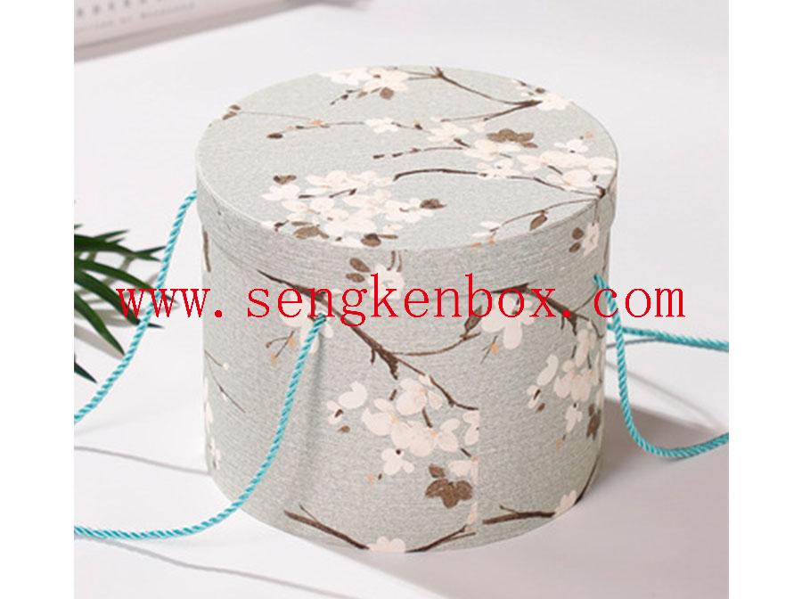 Цилиндрический упаковочный бумажный ящик
