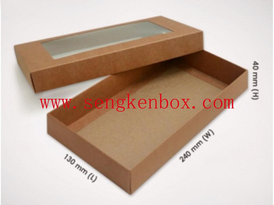 Упаковочная бумажная коробка с визуальным окном