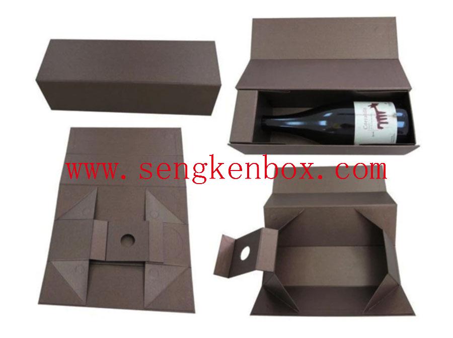 Бумажная коробка для упаковки темного вина