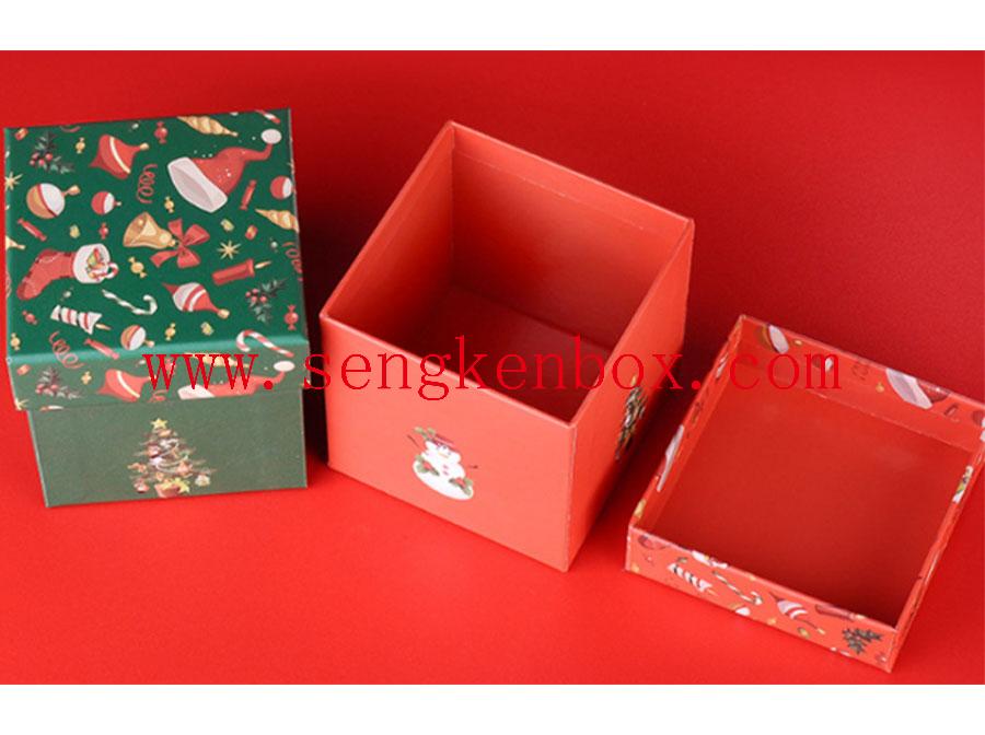 Бумажная коробка для рождественских фруктовых конфет