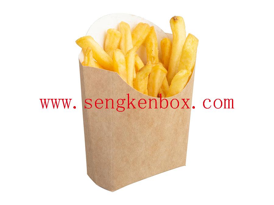 Бумажная коробка для картофеля фри