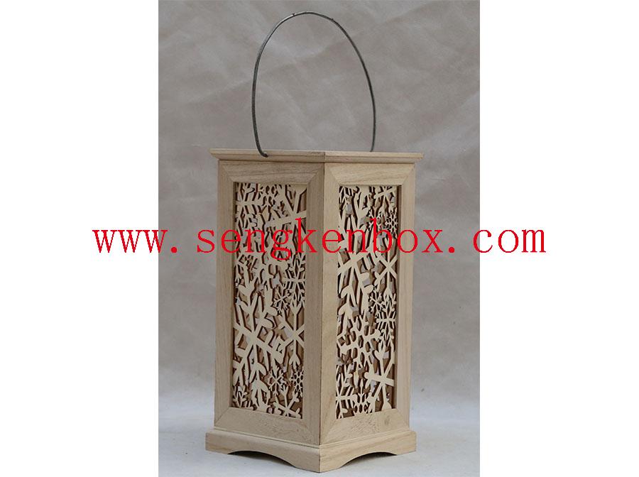 Деревянная коробка ручной лампы