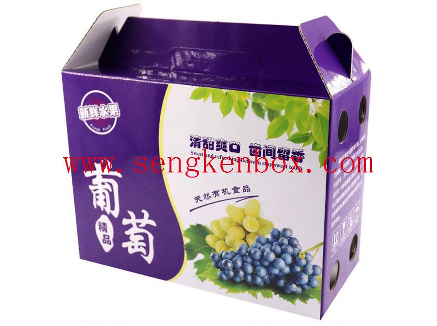 Бумажная коробка с защитой от столкновений для фруктов и винограда
