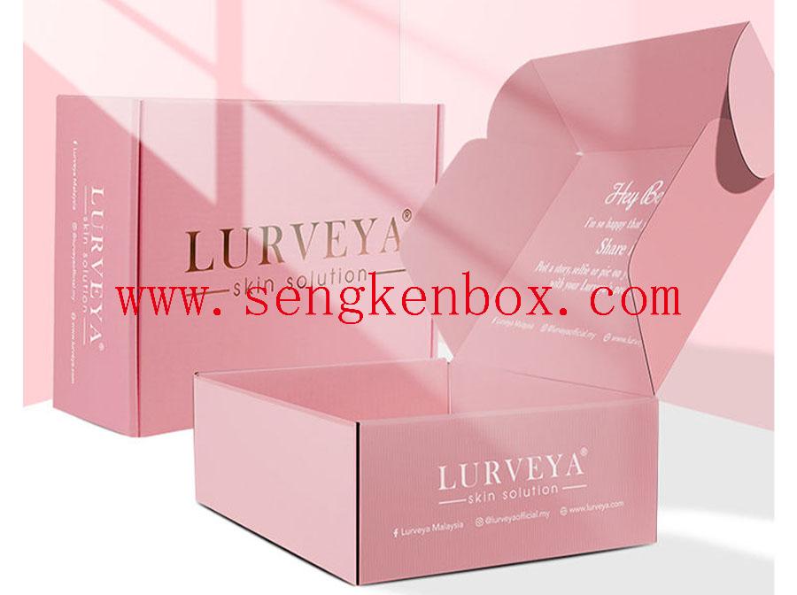 Подарочная коробка для бумаги розового цвета