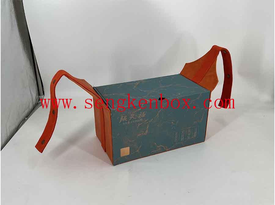 Упаковочная коробка с кожаным портативным