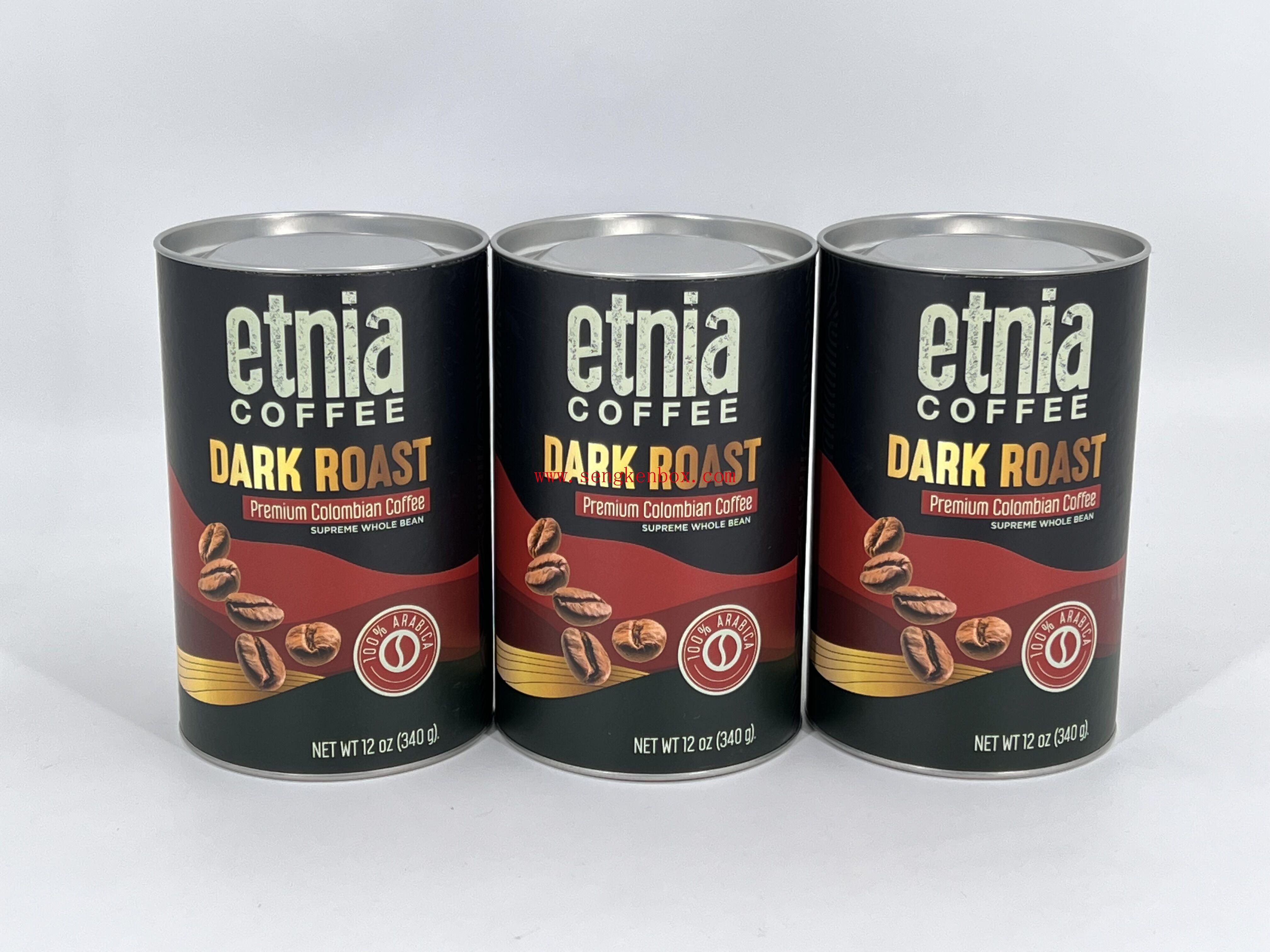 Контейнер для кофе Etnia Dark Roast Бумажная трубка