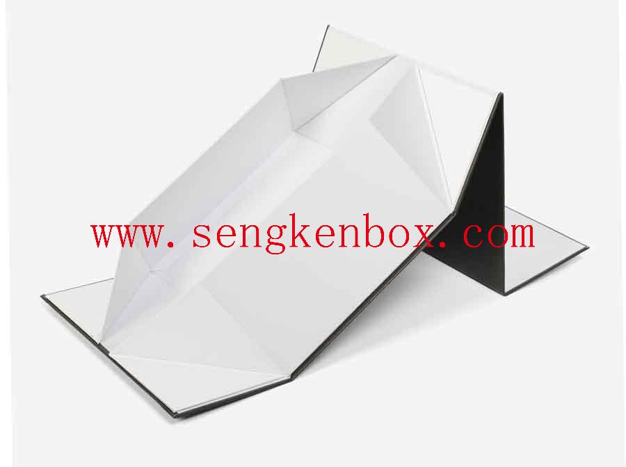 Матовая складная магнитная плоская подарочная коробка премиум-класса