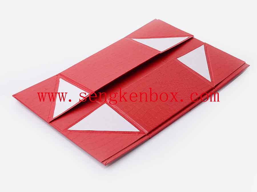 Красная роскошная бумажная подарочная коробка