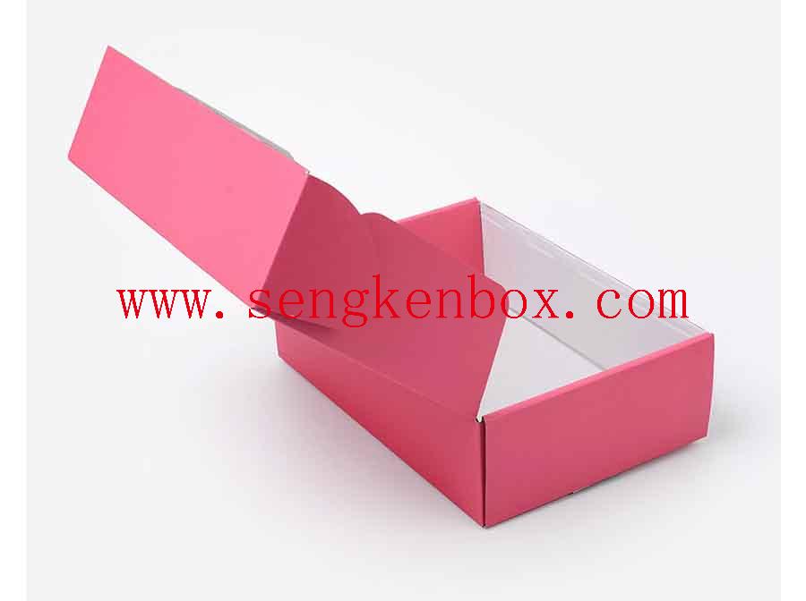 Розовая частная бумажная подарочная коробка