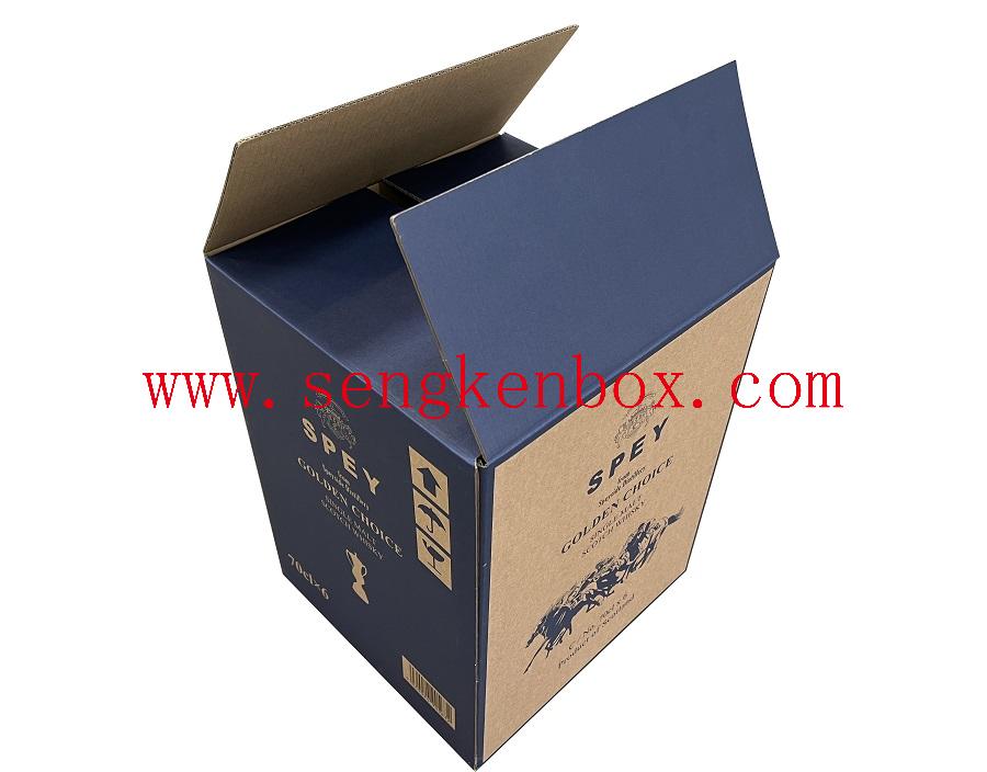 Гофрированная коробка для упаковки виски