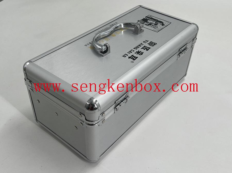 Алюминиевая коробка для вина, ящик для инструментов из сплава AL, противоударный комплект, упаковочный кейс