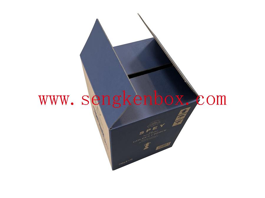 Коробка из гофрированного картона для упаковки вина