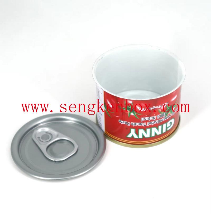 Круглые серебряные консервные банки с крышкой для пищевых продуктов