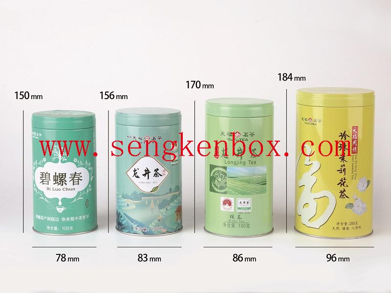 Металлическая консервная банка для упаковки чая