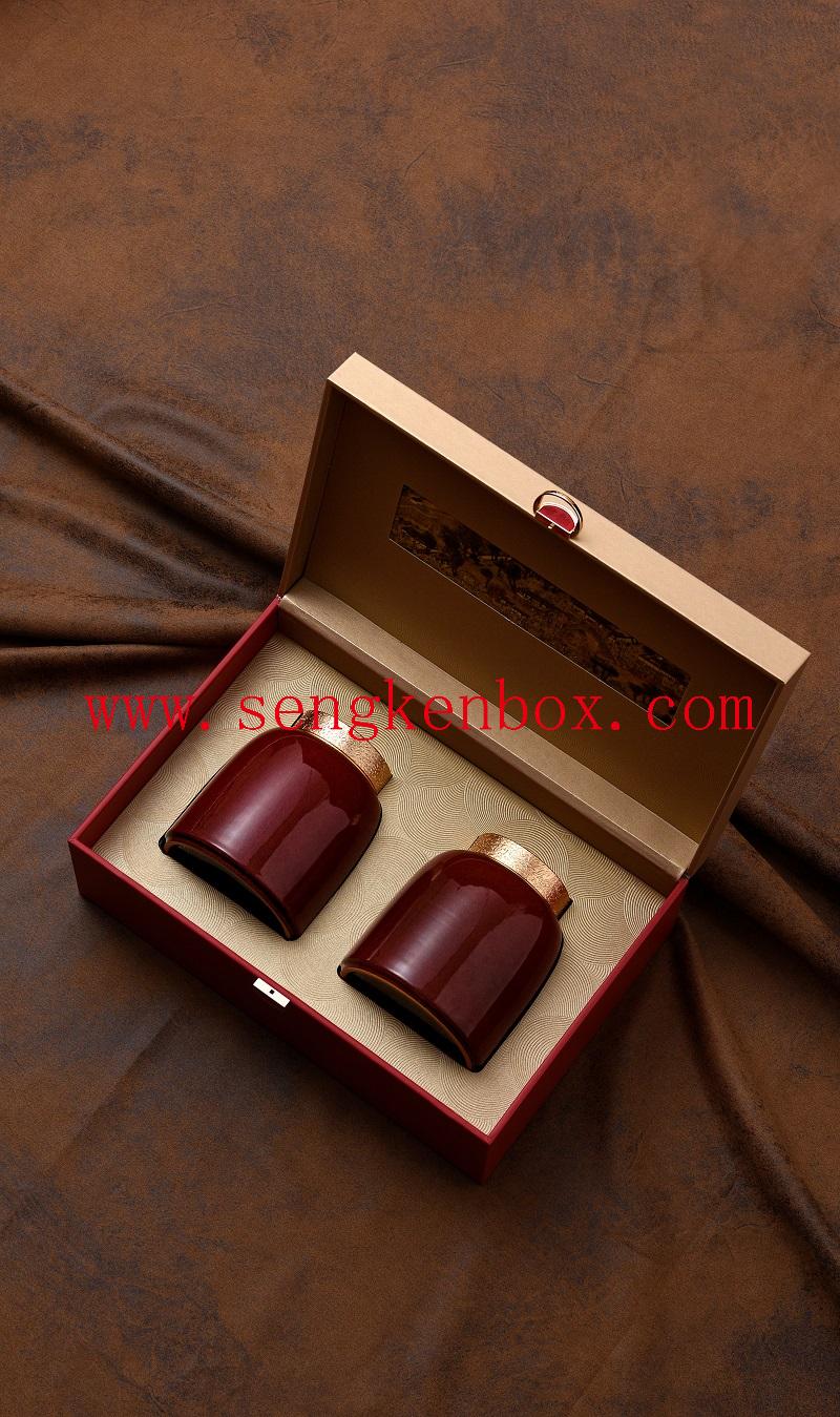 Leather-Clad Tea Box