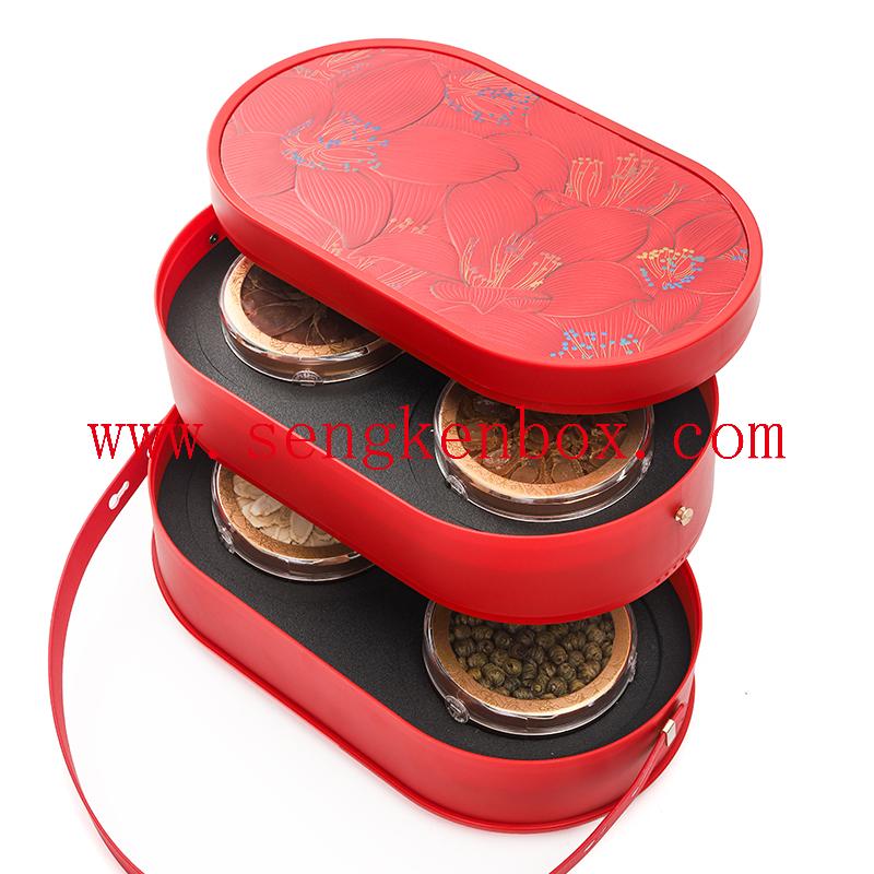 red luxury festival gift box