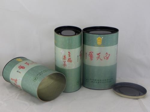 Oval Paper Tea Packaging Cardboard Canister