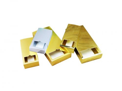 Gold And Silver Paper Card Box
