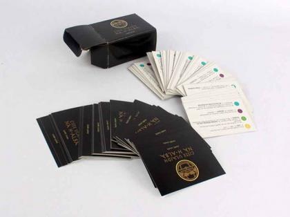 Black White Custom Business Card Packaging Box